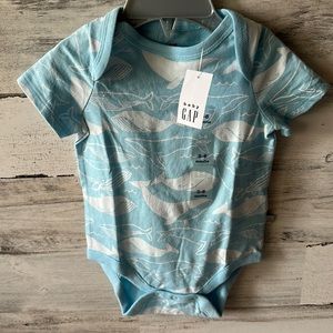 Baby Gap Whale Onesie Size 3-6 Months NEW